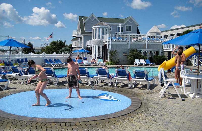 Outdoor pool at Anchorage Inn.