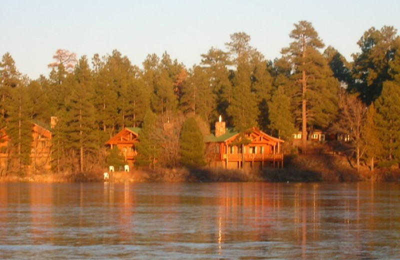 Cabin exterior at Lake Of The Woods.