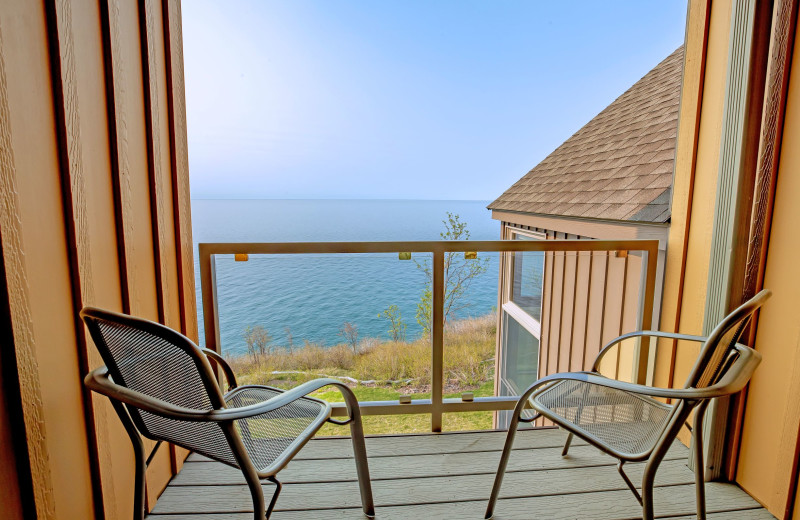 Guest balcony at Surfside on Lake Superior.