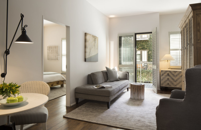 Guest room at Hotel Healdsburg.