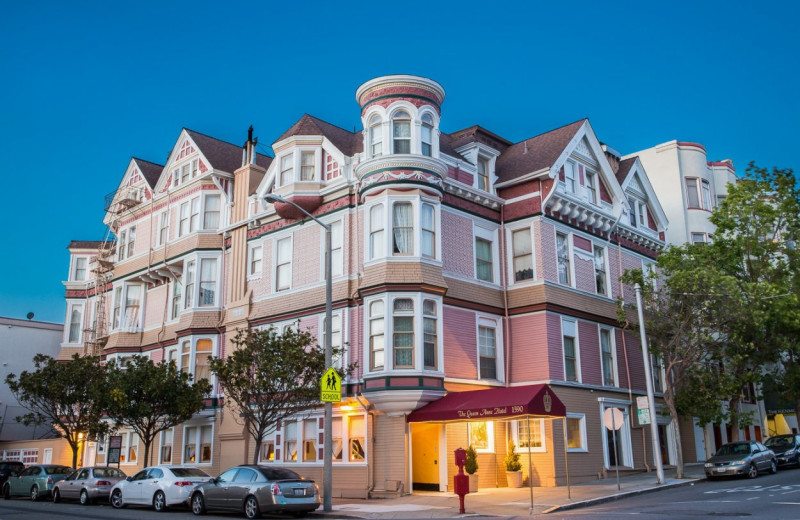 Exterior view of Queen Anne Hotel.