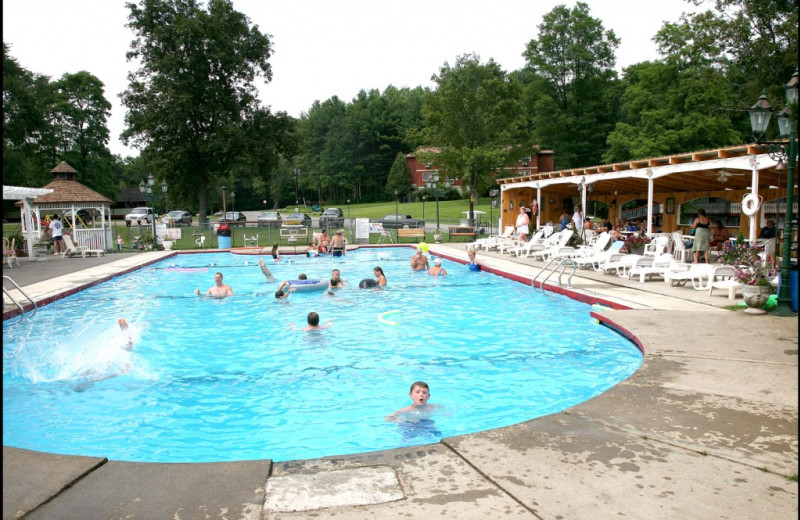 Outdoor pool at Blackthorne Resort.