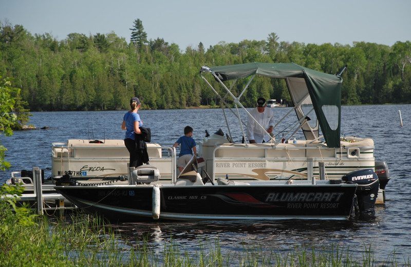 Pontoon ride at River Point Resort & Outfitting Co.