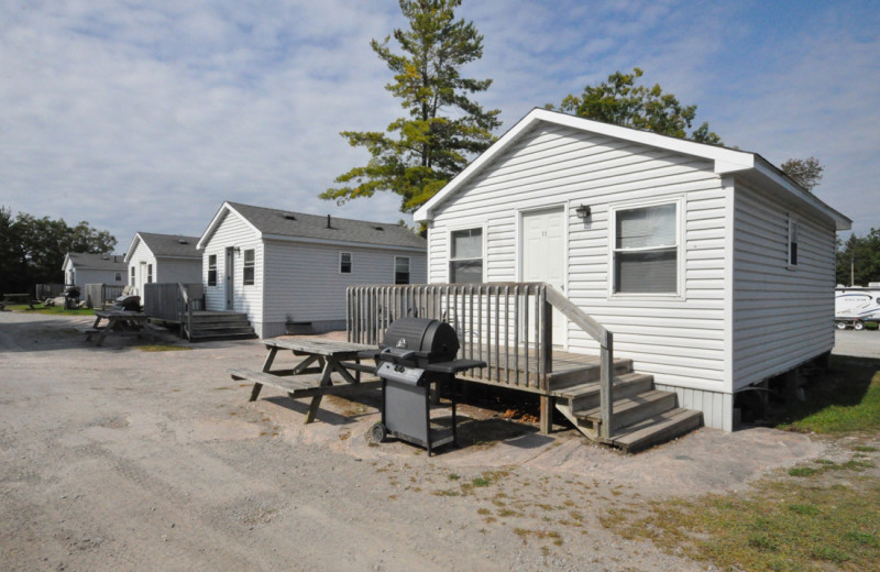 Exterior view of Hall's Cottages.