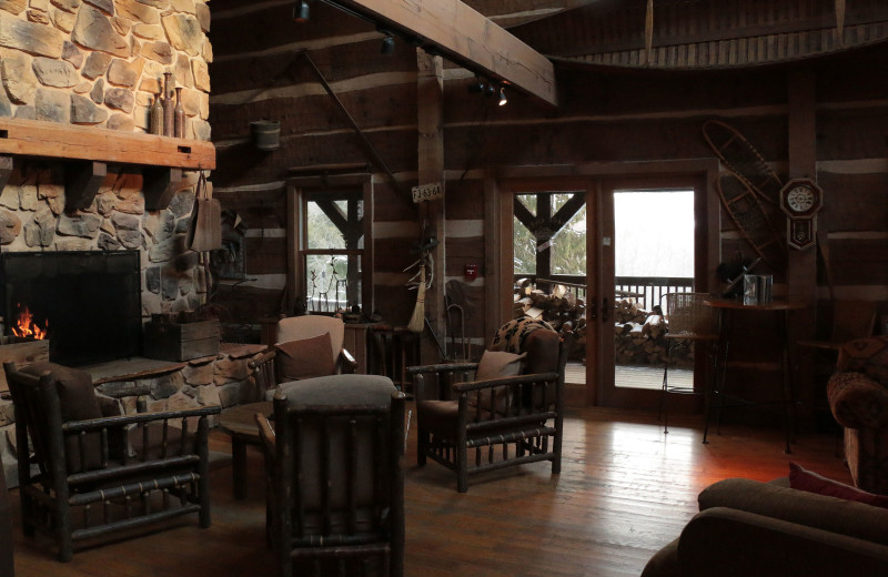 Lodge interior at Savage River Lodge.