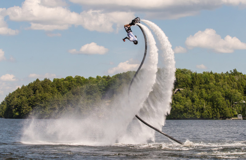 Flyboarding at Deerhurst Resort.