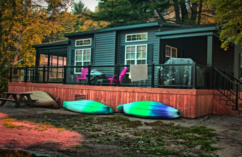 Cabin exterior at Great Blue Resorts- Bonnie Lake Resort.