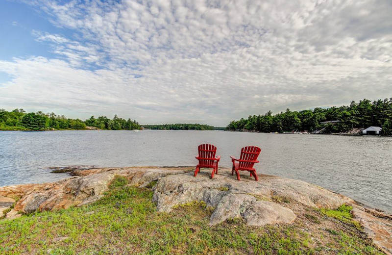 Lake view at Delawana Resort.