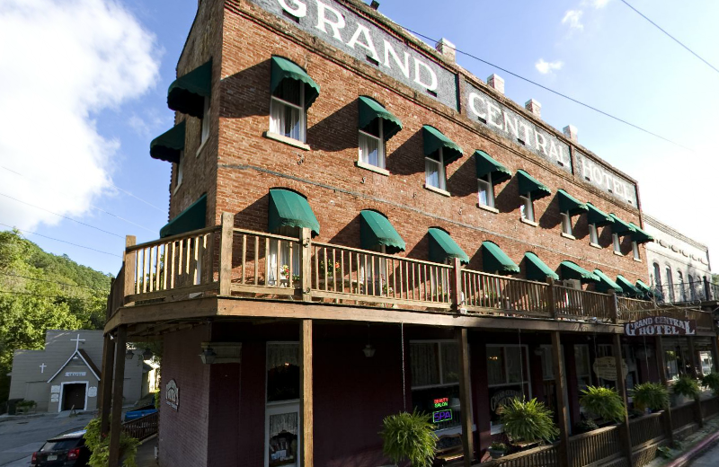 Exterior view of Grand Central Hotel.