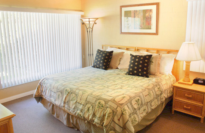 Guest room at A Place in the Sun Garden Hotel.