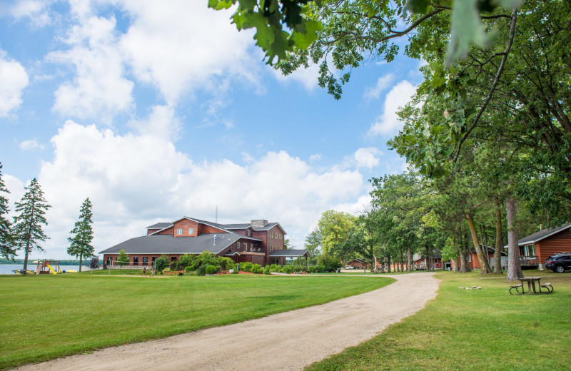 Exterior view of Hiawatha Beach Resort.