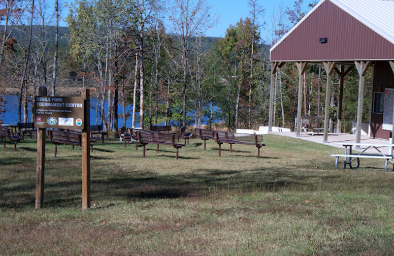 Recreational area at Lindsey's Rainbow Resort.