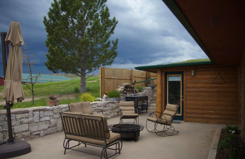 Patio at Colorado Cattle Company Ranch.