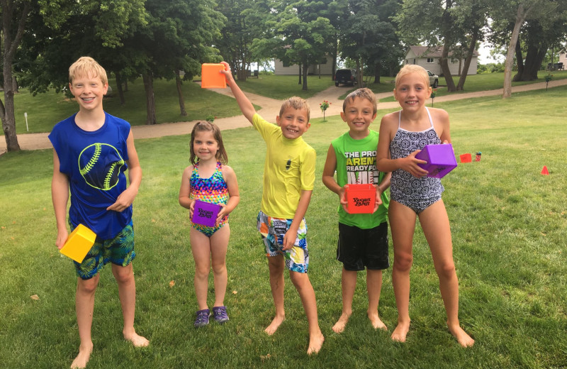 Family at East Silent Lake Resort.