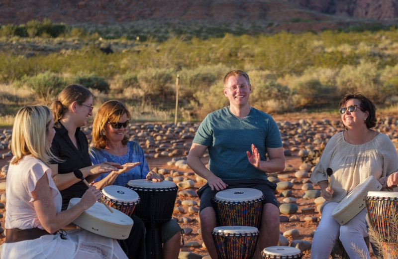 Drumming at Red Mountain Resort & Spa.