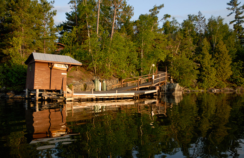 Dock at the Lake at Eagle Lake Island Lodge