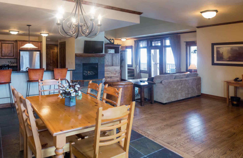 Guest room at The Lodge at Whitefish Lake.