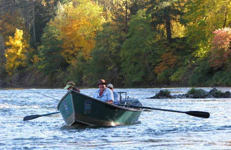 Fishing at Morrison's Rogue River Lodge.
