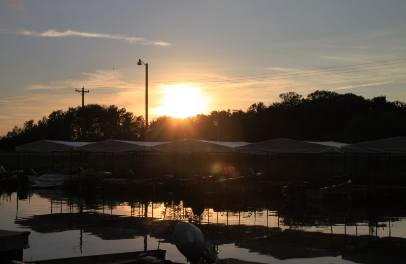 Sunset at Brindley's Harbor Resort.