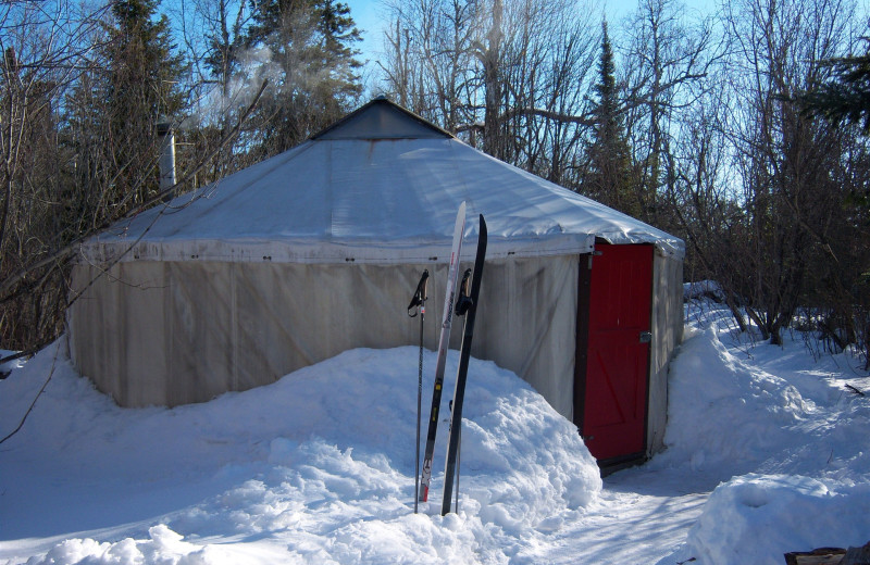 Wilderness yurts at Poplar Creek  B & B.