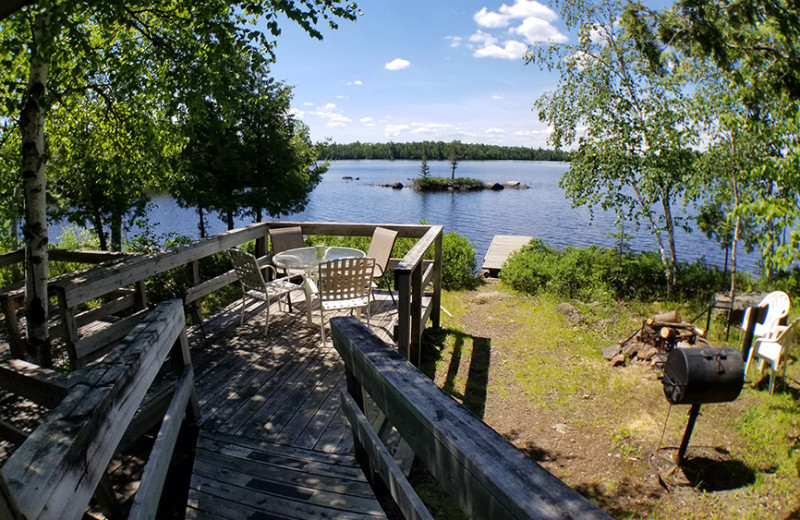 Cottage deck at Nor'Wester Lodge 