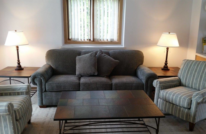 Guest room at Hilltop Inn.