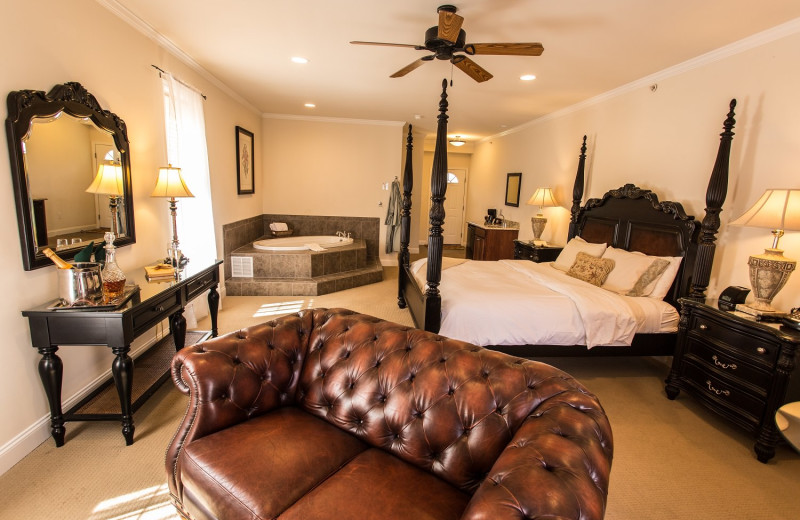 Guest room at The French Manor Inn and Spa.