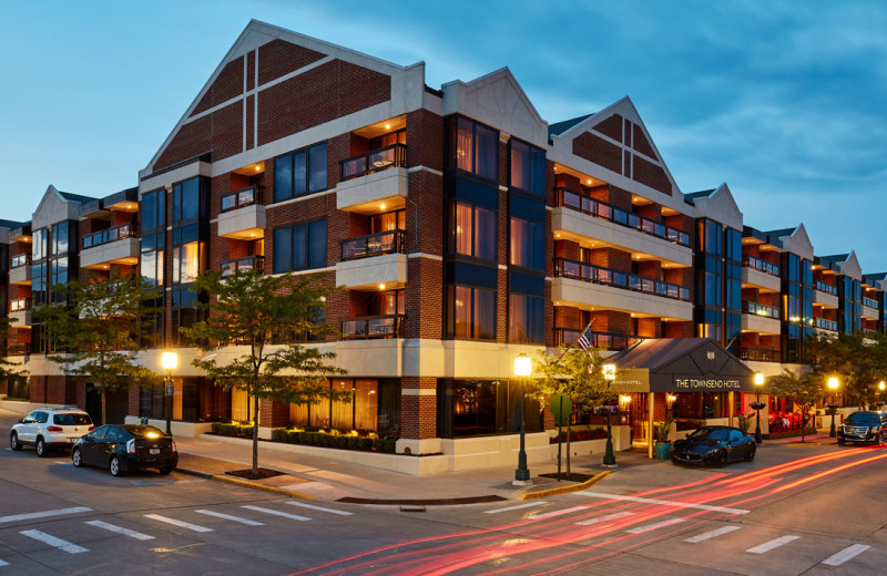 Exterior view of The Townsend Hotel.