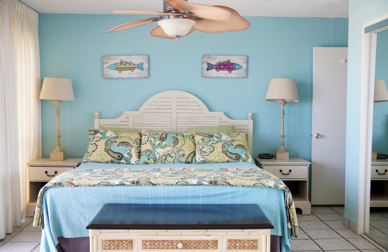 Bedroom at Island House Beach Front Condominiums