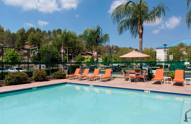 Outdoor pool at Residence Inn Santa Clarita Valencia.