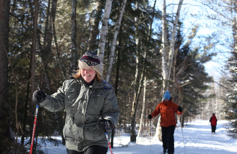 Skiing at YMCA Camp Du Nord.