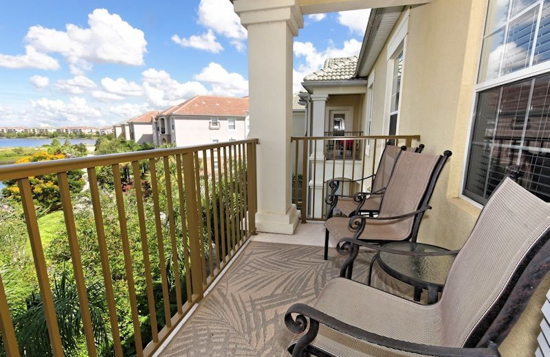 Vacation rental balcony at Vista Cay Inn.