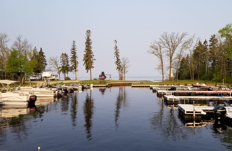 Marina at West Wind Resort on Upper Red Lake.