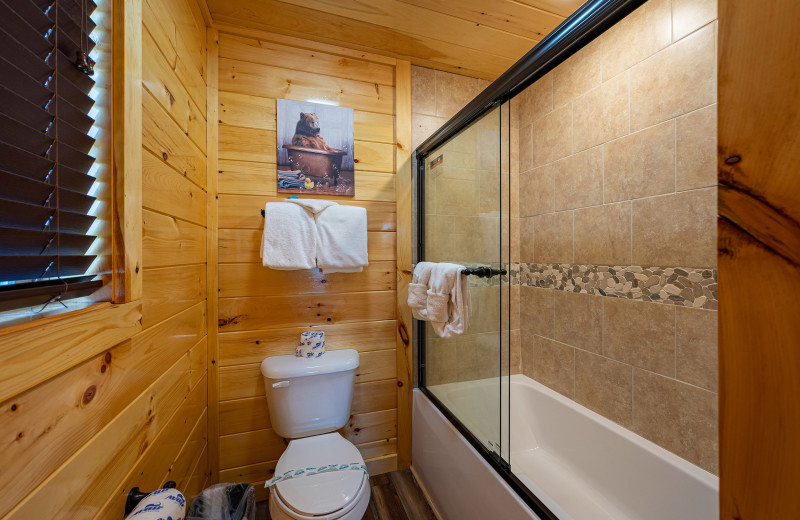 Bathroom at American Patriot Getaways - Make A Splash.