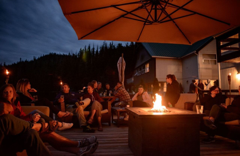 Gathering at Nootka Wilderness Lodge.