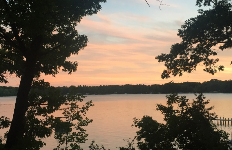 Sunset at White Birch Lodge.