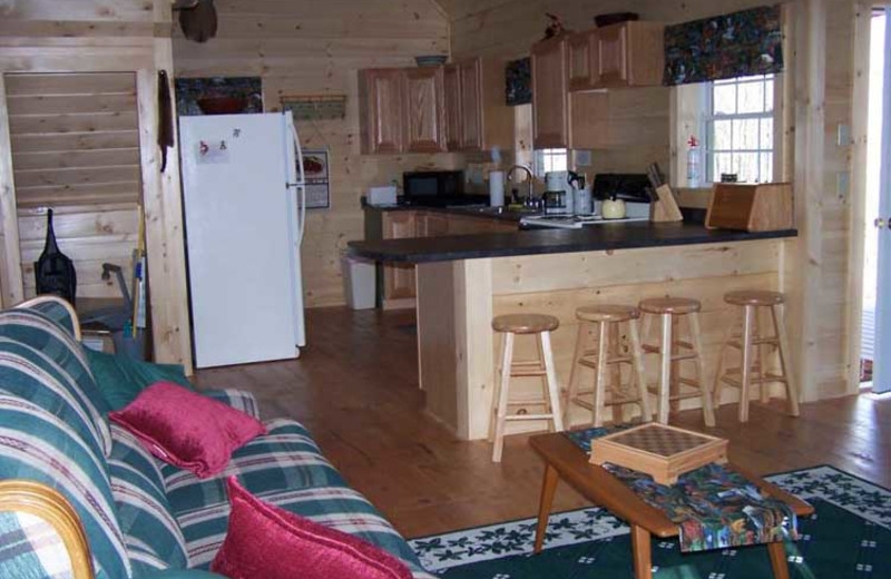 Cabin Interior at Sunrise Ridge Guide Service