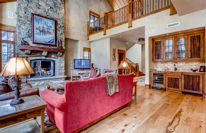 Rental living room at Beaver Creek Rentals by Owner.