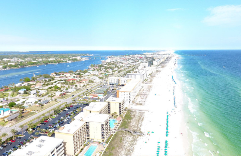 Aerial view of Nautilus Condominiums.