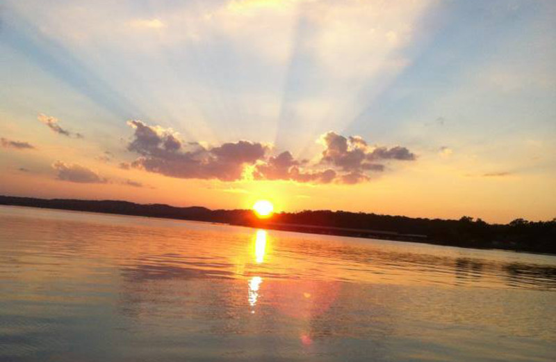 Sunrise at Lighthouse Lodge Resort.