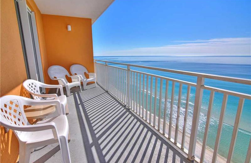 Guest balcony at Splash Resort.
