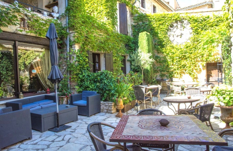 Patio at La Galinette.