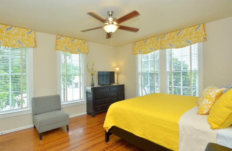 Rental bedroom at River City Resorts.