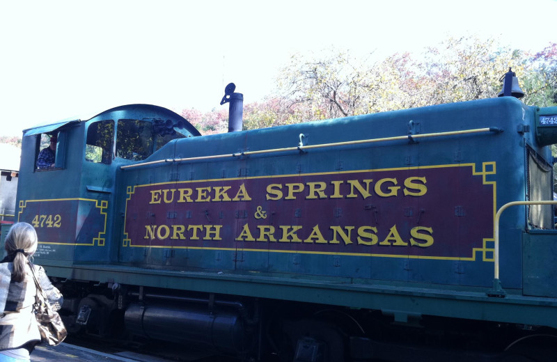 Train ride near Cabin Fever Resort.