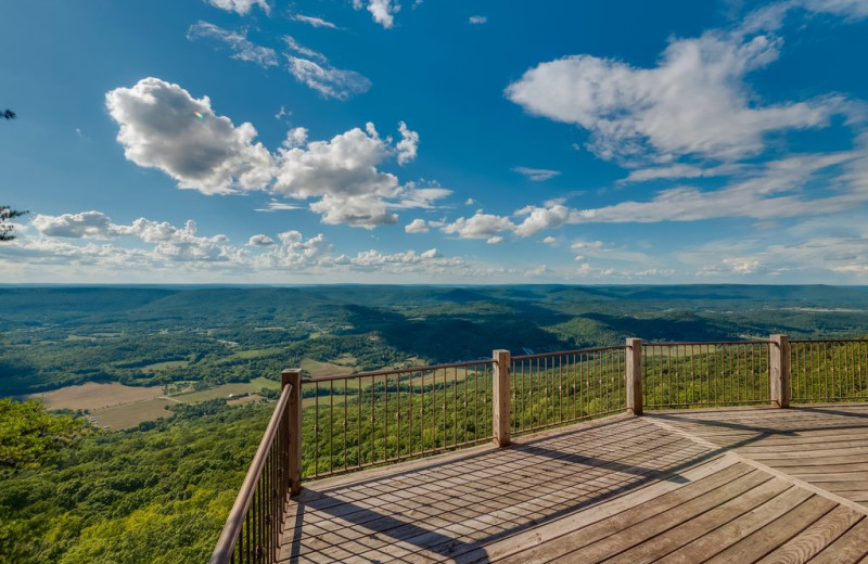 Rental deck at Chattanooga Vacation Rentals.