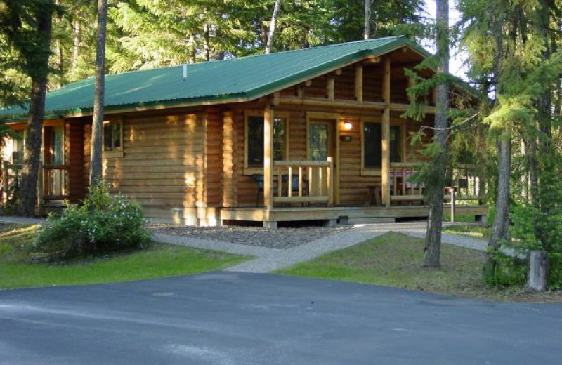Cabin exterior at North Forty Resort.