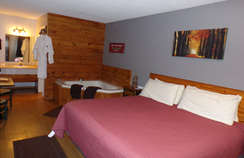 Guest room at The Lookout Lodge.