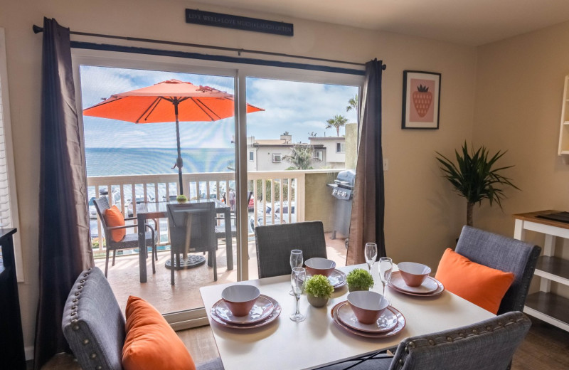 Rental dining room at Beachwalk Villas Vacation.