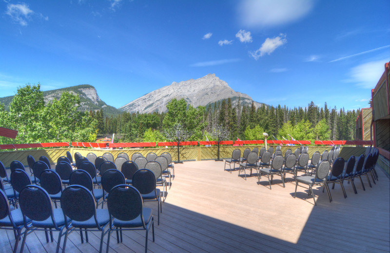 Patio at Inns of Banff.