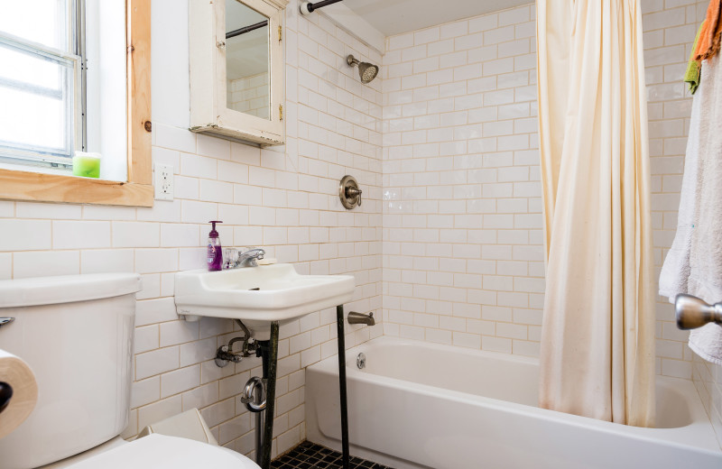Guest bathroom at Honey Hollow Farm B 
